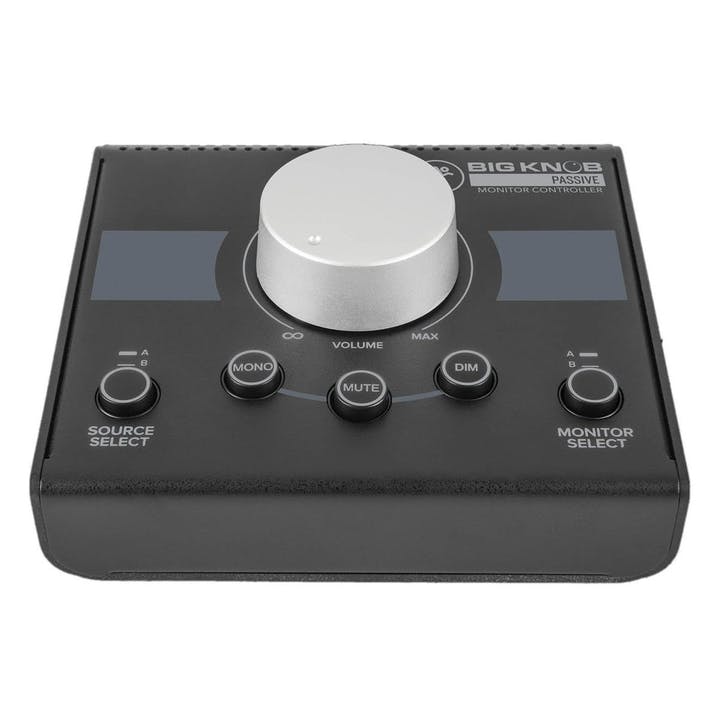 Mackie Big Knob Passive 2x2 Studio Monitor Controller | Passive Monitor Controller | 2 Selectable Stereo Inputs | 2 Selectable Stereo Outputs | Mono/Mute/Dim Buttons