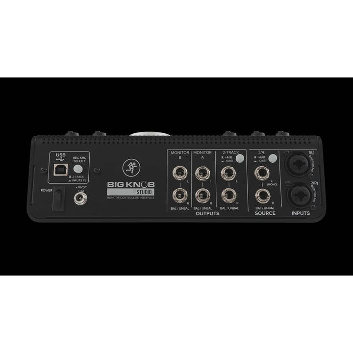 Mackie Big Knob Studio 3x2 Studio Monitor Controller and Interface | Monitor Controller and USB Audio Interface | 2 Mic Preamps | 3 Selectable Stereo Inputs | 2 Selectable Stereo Outputs