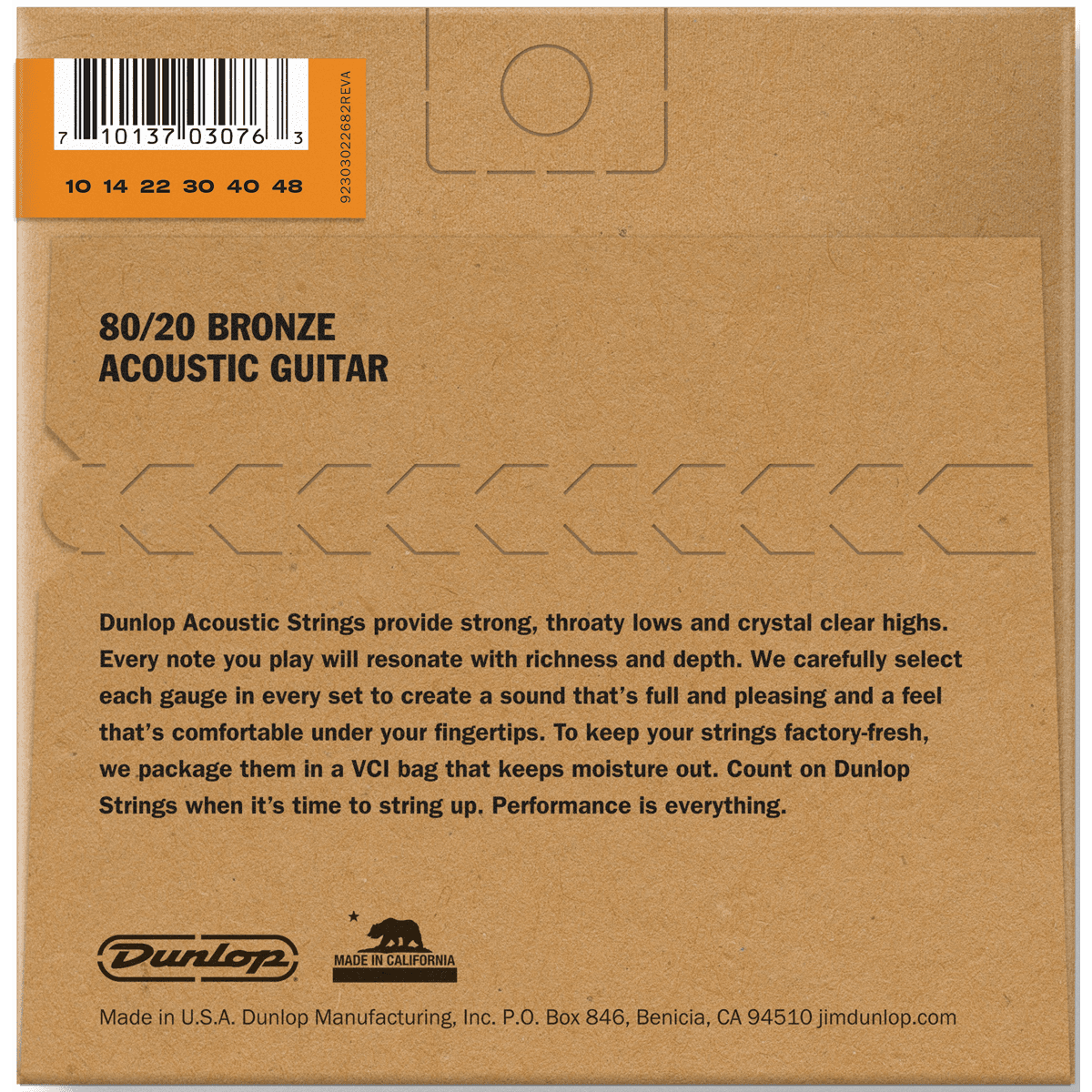 Dunlop 10-48 Acoustic Guitar Strings | Bronze