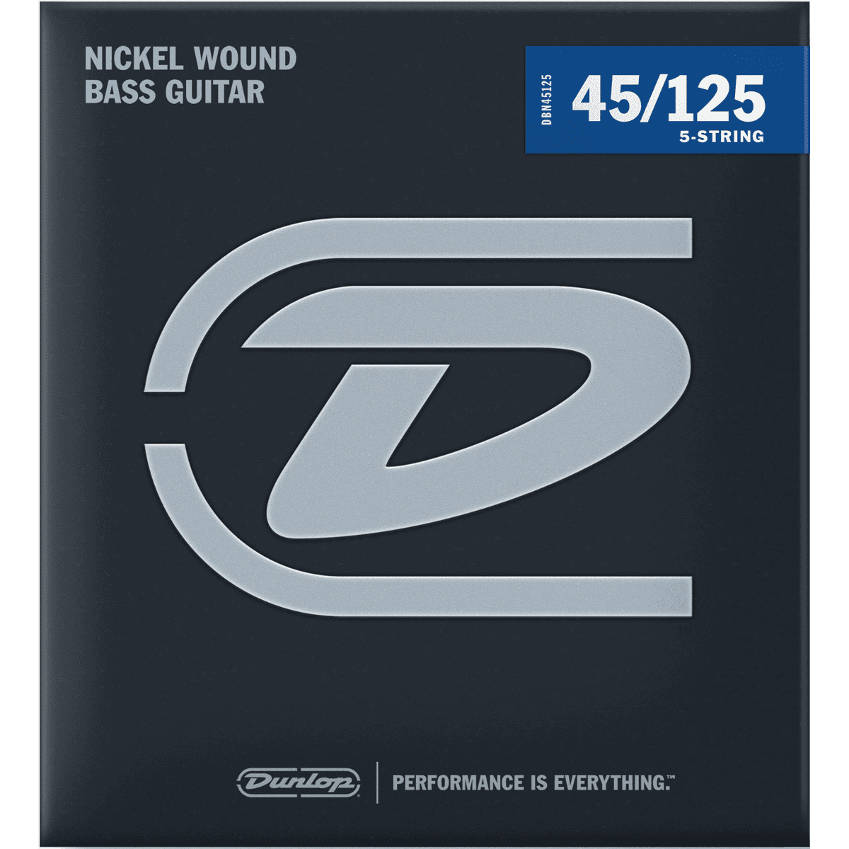 Dunlop 45-125 Electric Bass Guitar Strings | Nickel Wound | for 5-String Bass