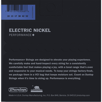 Dunlop 10-52 Electric Guitar Strings