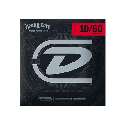 7 String Heavy Core Electric Guitar String Set 10-60 | by Dunlop | CDU DHCN1060-7