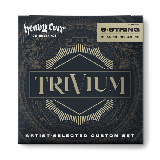 Trivium Signature Electric Guitar Strings 10-52 | Optimal for Down-Tuning