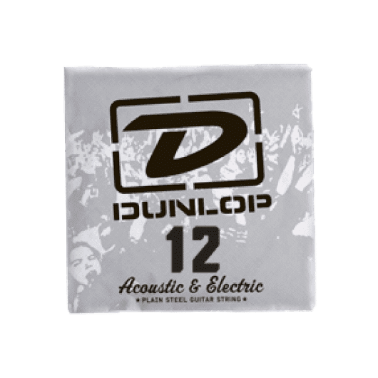 Single Plain Steel String 012 by Dunlop | For Acoustic and Electric Guitar