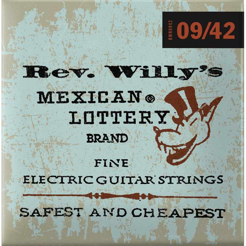 Rev. Willy's Lottery - Medium Light 9-42 Electric guitar strings | Dunlop | CDU RWN0942