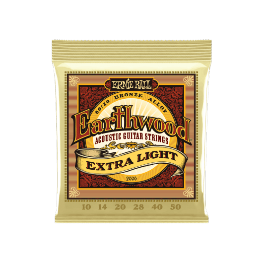 Ernie Ball Earthwood 2006 Acoustic Guitar Strings | 10 - 50 | 80/20 Bronze