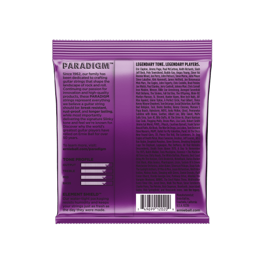 Ernie Ball PARADIGM Power Slinky 2020 Guitar Strings | 11 - 48 | Nickel Wound
