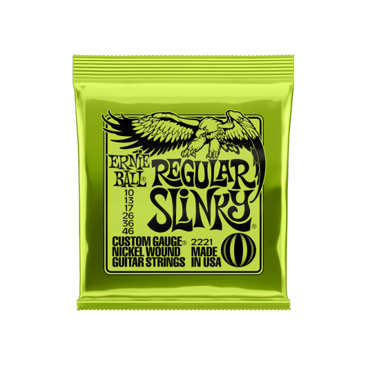 Ernie Ball Regular Slinky 2221 Guitar Strings | 10 - 46 | Nickel Wound