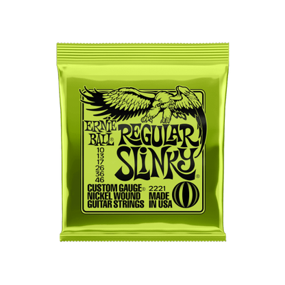 Ernie Ball Regular Slinky 2221 Guitar Strings | 10 - 46 | Nickel Wound