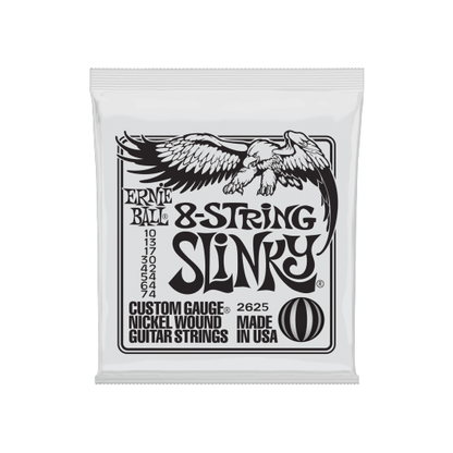 Ernie Ball Slinky 8 String 2625 Guitar Strings | 10 - 74 | Nickel Wound