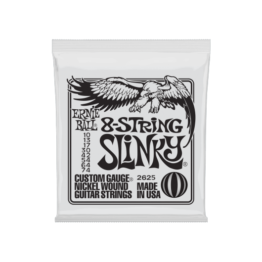 Ernie Ball Slinky 8 String 2625 Guitar Strings | 10 - 74 | Nickel Wound