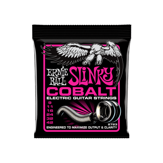 Ernie Ball Slinky Cobalt 2723 Guitar Strings | 9 - 42 | Cobalt For High Output