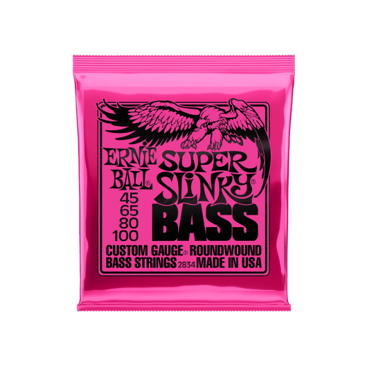 Ernie Ball Super Slinky 2834 Bass Strings | 45 - 100 | Roundwound