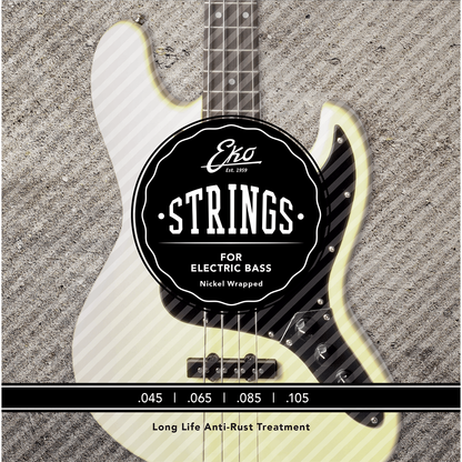 EKO 45-105 Electric Bass Guitar String Set | Long Life Anti Rust Treatment | EB45105M