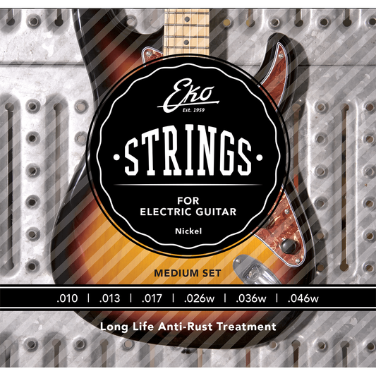 EKO 10-46 Electric Guitar String Set | Long Life Anti-Rust Treatment | CEK EL1046R