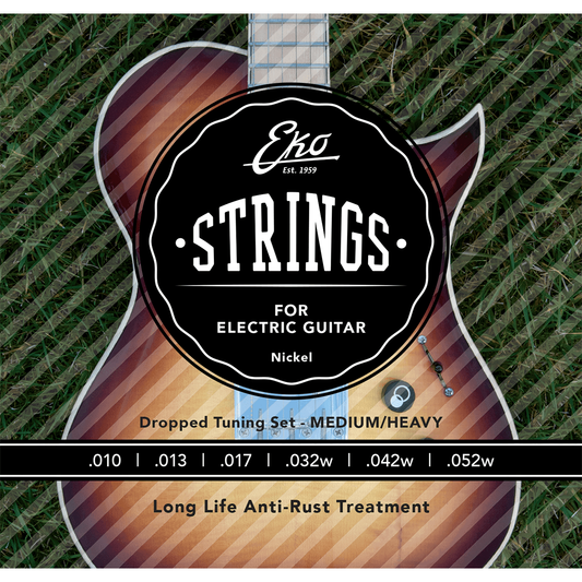 EKO Electric Guitar String Set | .010 - .052 | Medium/Heavy