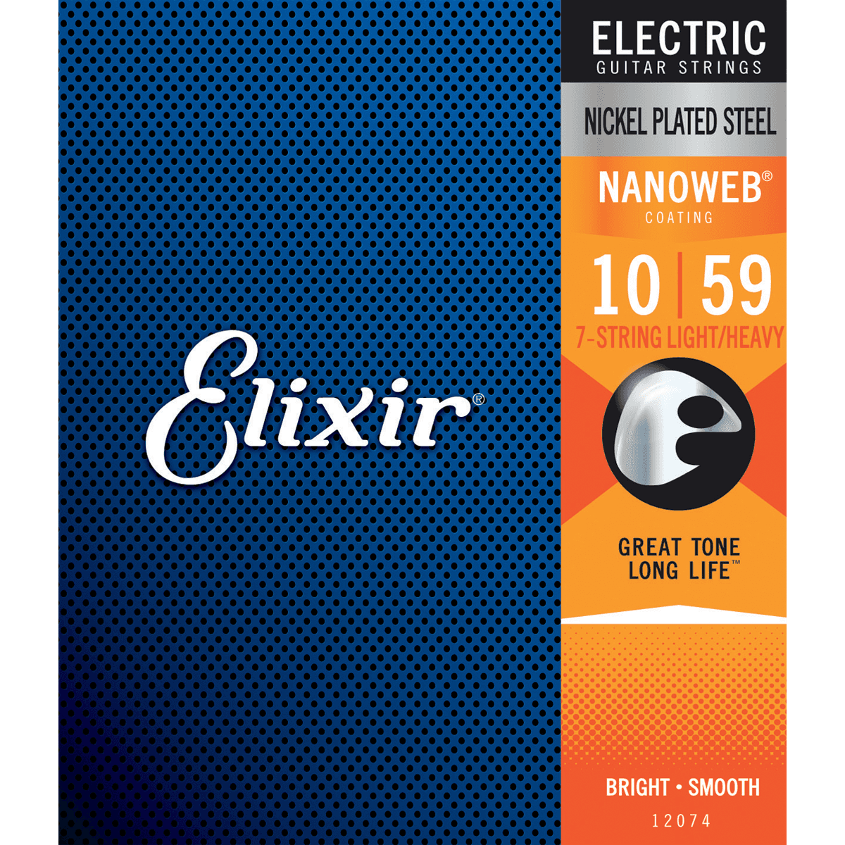 Nanoweb 10 - 59 Electric Guitar Strings | For 7-String Guitars | By Elixir
