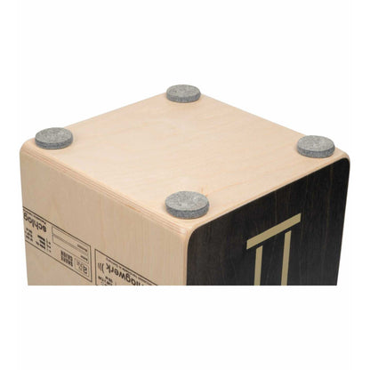 Schlagwerk CP404BLK Cajon | 2in1 Series Snare Cajon l Black Baltic Birch Front Plate l Made in Germany