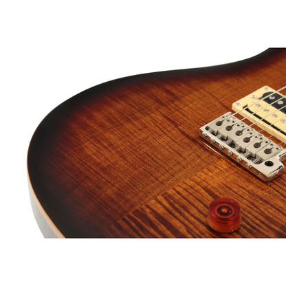 PRS SE Custom 24 Double Cut Electric Guitar | Black Gold Sunburst| CU44BG | PRS Gig Bag Included