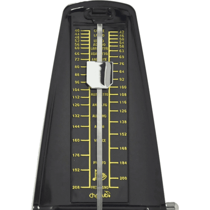 Mechanical Wind-up Metronome Pyramid Shape by Cherub | ECH WSM-330-BK