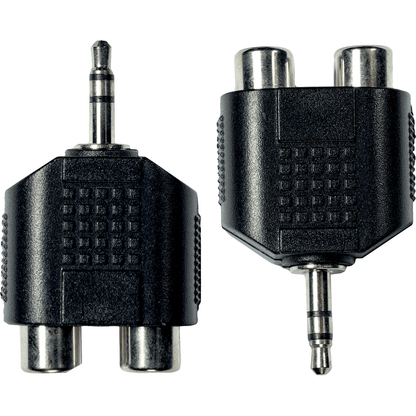 ​Adapter ECO AD09 by Yellow Cable | Stereo male mini jack to 2 x female RCA | 2 pcs