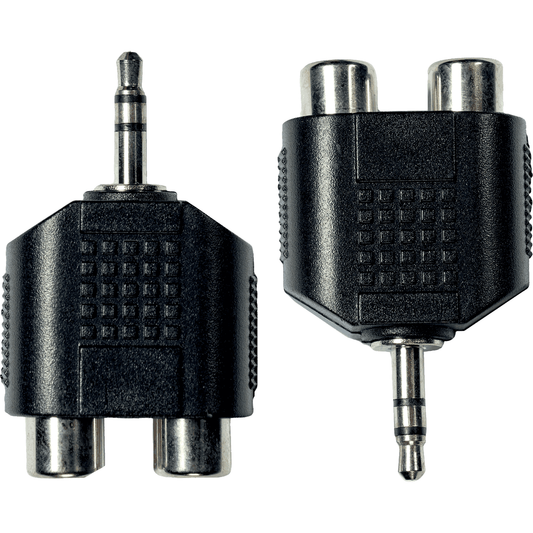 ​Adapter ECO AD09 by Yellow Cable | Stereo male mini jack to 2 x female RCA | 2 pcs