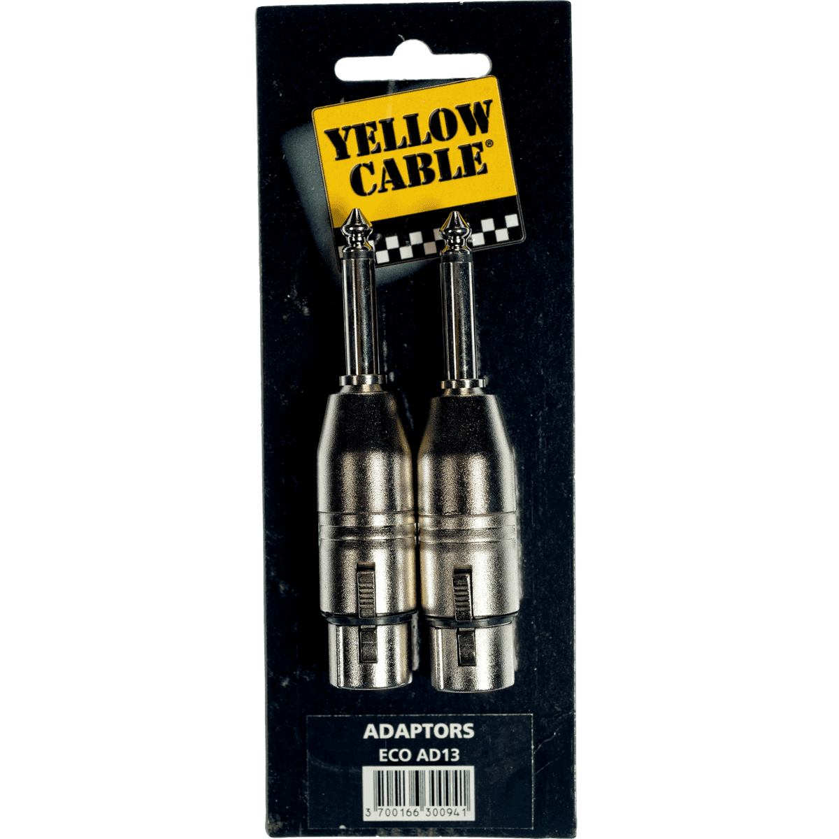 Adapter ECO AD13 by Yellow Cable | XLR female to 6.35mm Mono Male Jack | 2 pcs