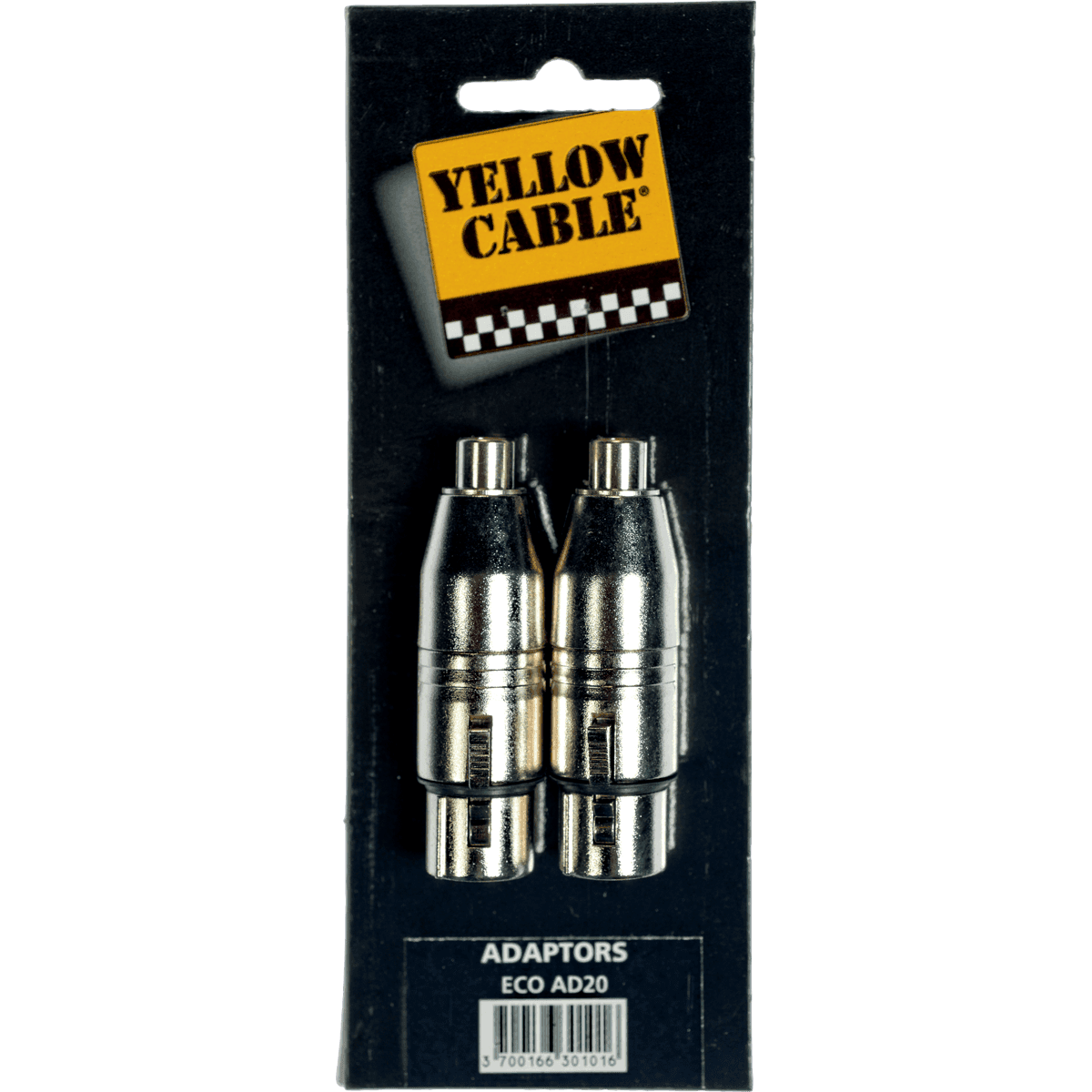 Female RCA to Female XLR Adapter by Yellow Cable | Set of 2