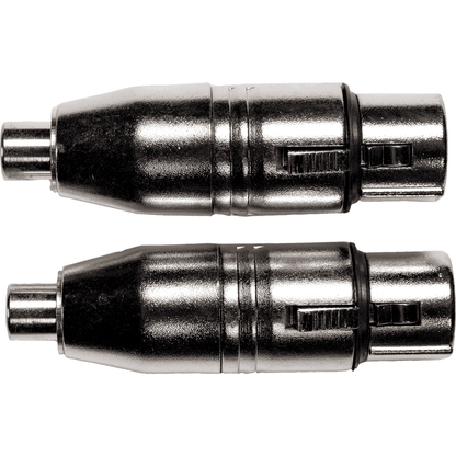 Female RCA to Female XLR Adapter by Yellow Cable | Set of 2