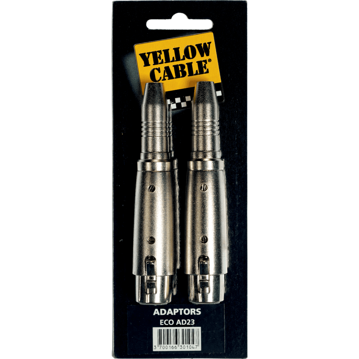 Adapter ECO AD23 by Yellow Cable | XLR female to Female mono jack 6.35mm | 2 pcs