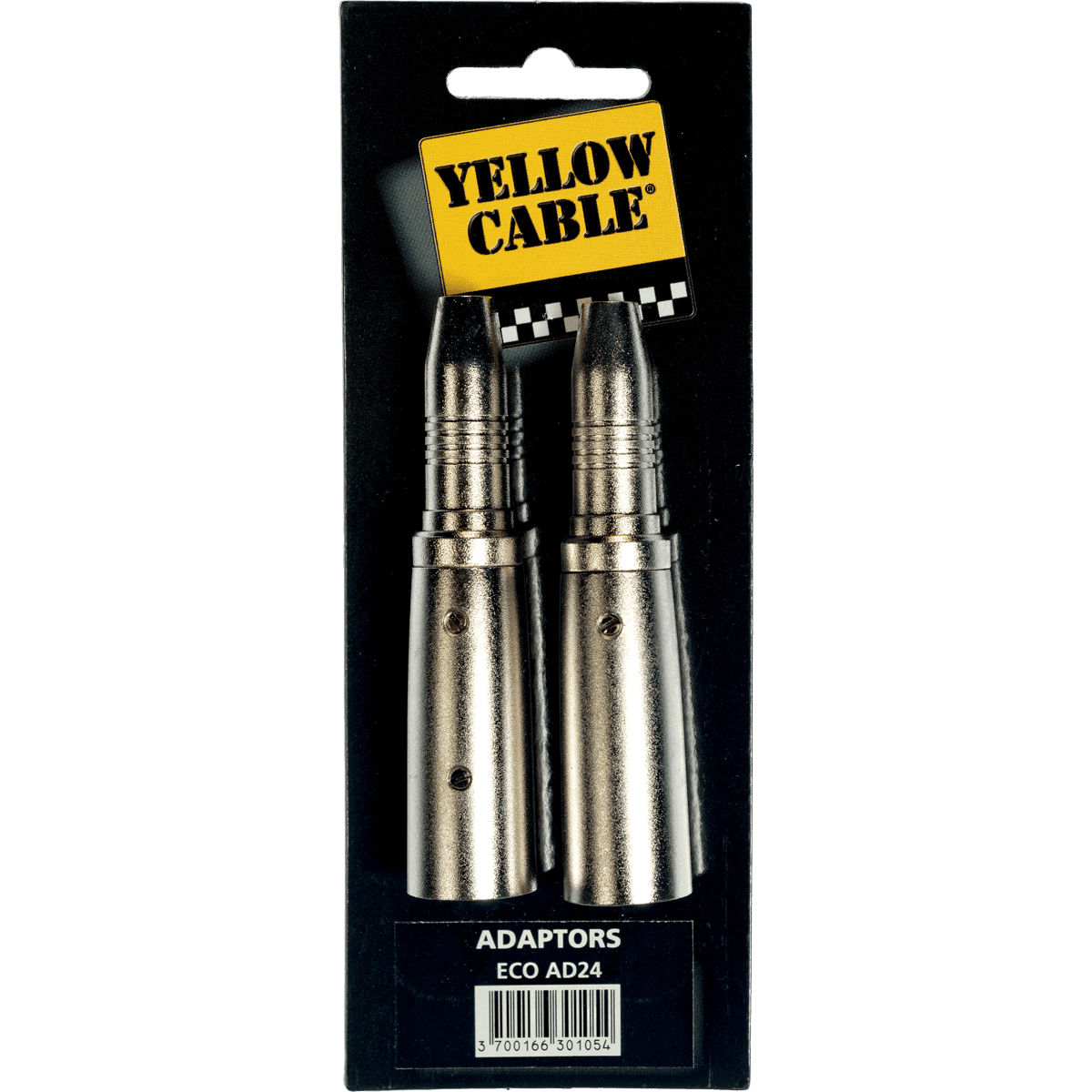 Adapter ECO AD24 by Yellow Cable | XLR Male to Female Stereo jack 6.35mm | 2 pcs