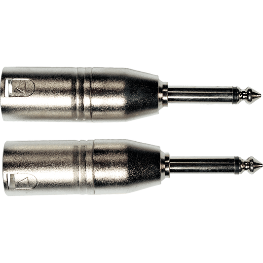 Adapter ECO AD25 by Yellow Cable | XLR Male to Male Mono jack 6.35mm | 2 pcs