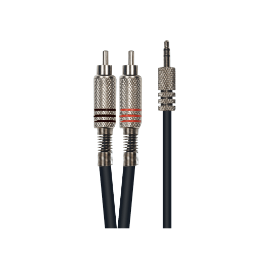 Audio Cable | 3M | 2 x RCA / 3,5 Stereo Mini Jack | By Yellow Cable