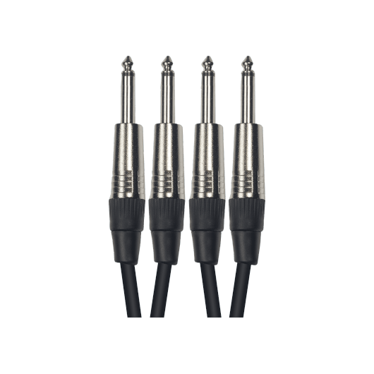 2 x Mono Male Jacks -2 x Mono Male Jacks - 6m | Audio Cable | by Yellow Cable