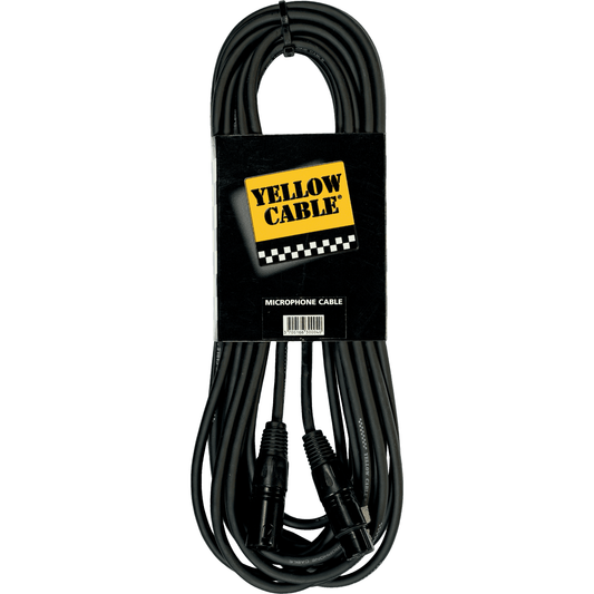 XLR Male - XLR Female - 20m | Microphone Cable | By Yellow Cable