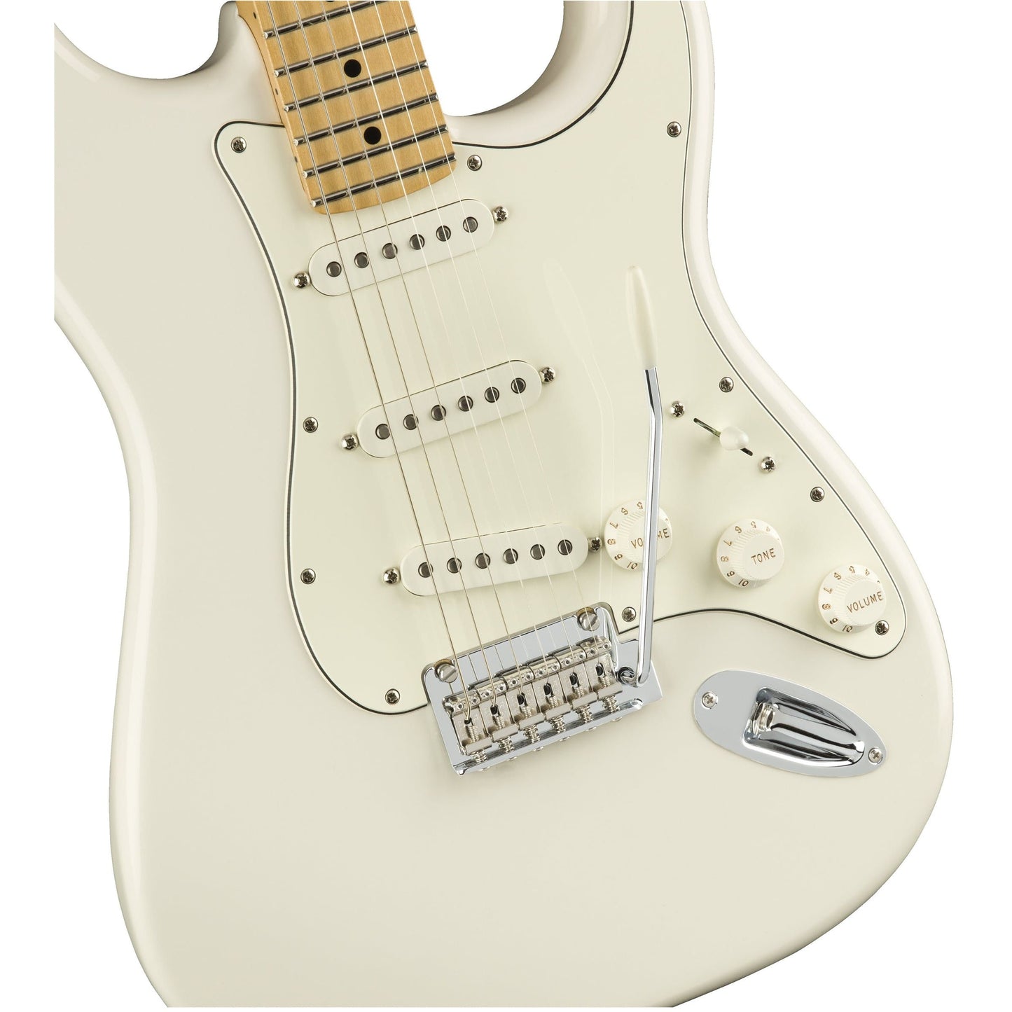 Fender Player Stratocaster | Polar White  | Maple Neck | 3 Single-coil Alnico Pickups | 2 Point Tremolo