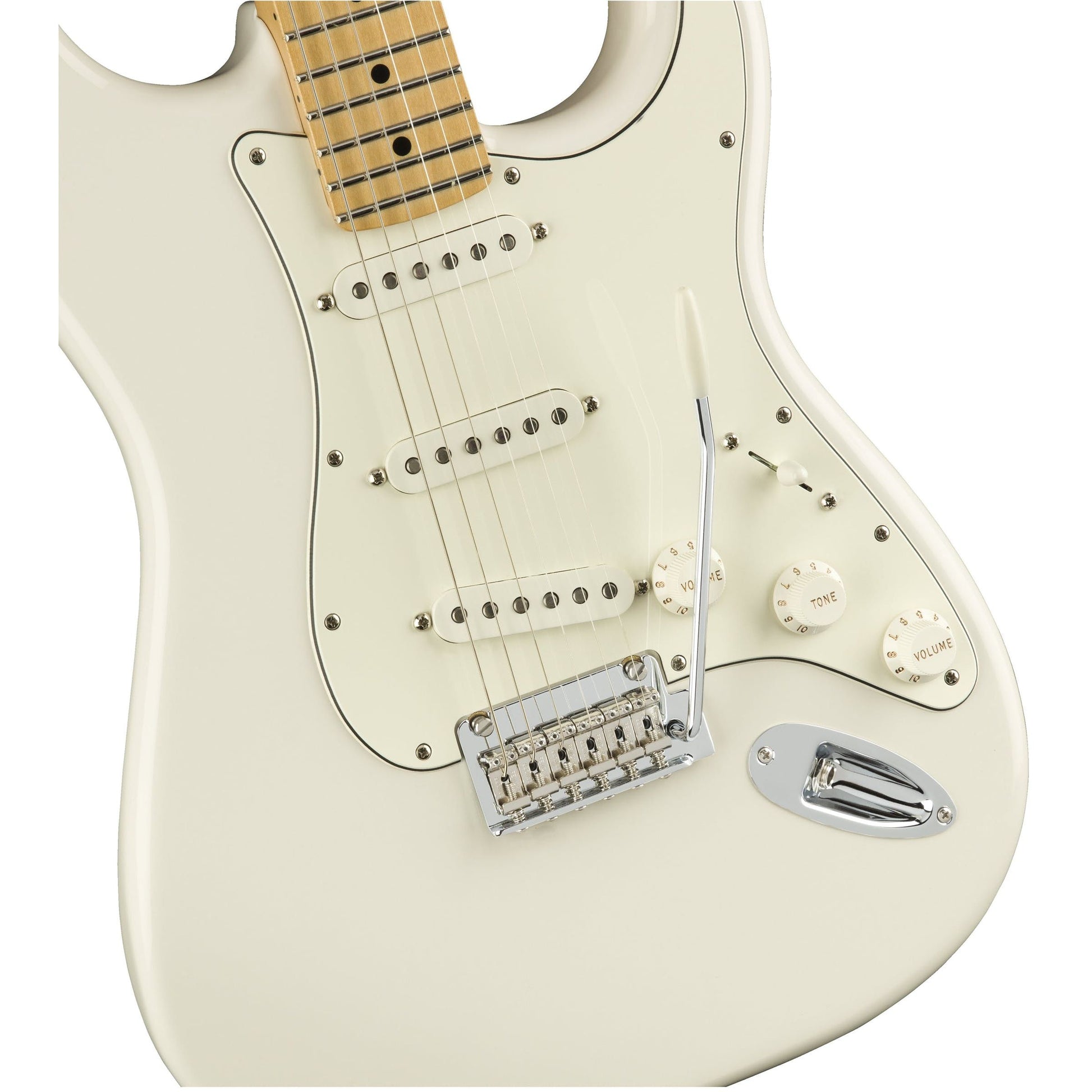 Fender Player Stratocaster | Polar White  | Maple Neck | 3 Single-coil Alnico Pickups | 2 Point Tremolo