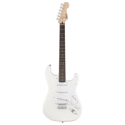 Fender Squier Bullet Stratocaster HT | Arctic White | Electric Guitar with Poplar Body | Maple Neck Indian Laurel Fingerboard | 3 Single-coil Pickups | Hardtail Bridge