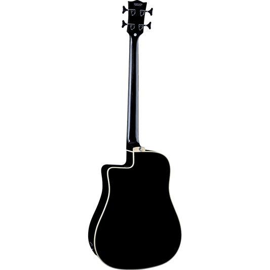 NXT B100CWE See Through Black | Electro-Acoustic Bass Guitar by EKO | GEA NXT-B100CWE-BLK