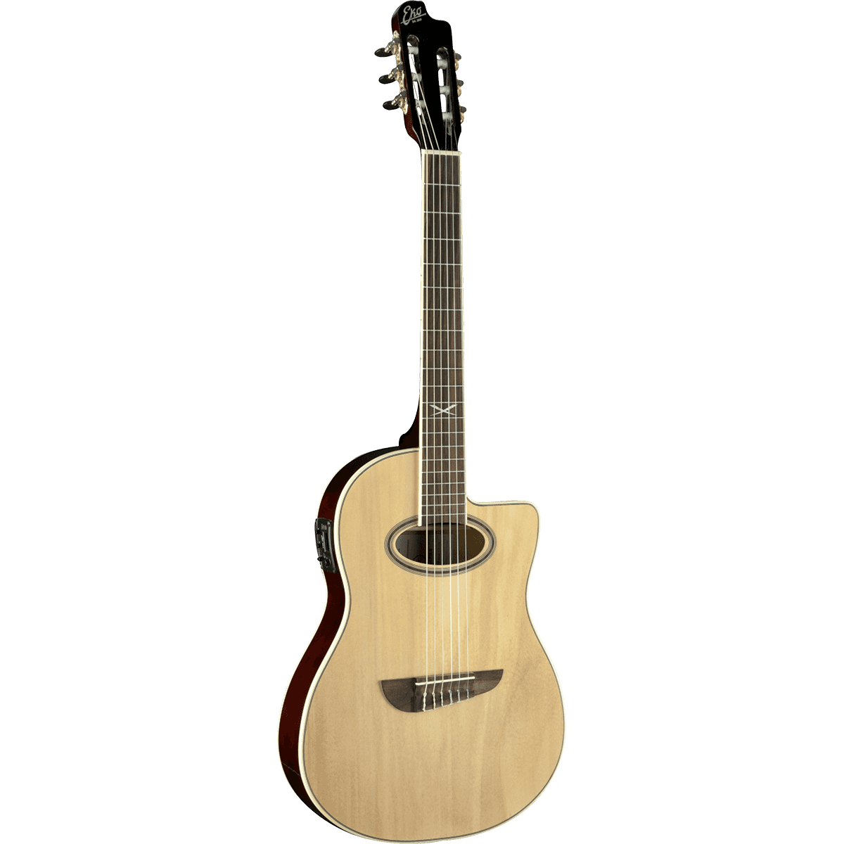 NXT N100CWE-NAT Nylon String Guitar by EKO | Cutaway with Pickup/Preamp