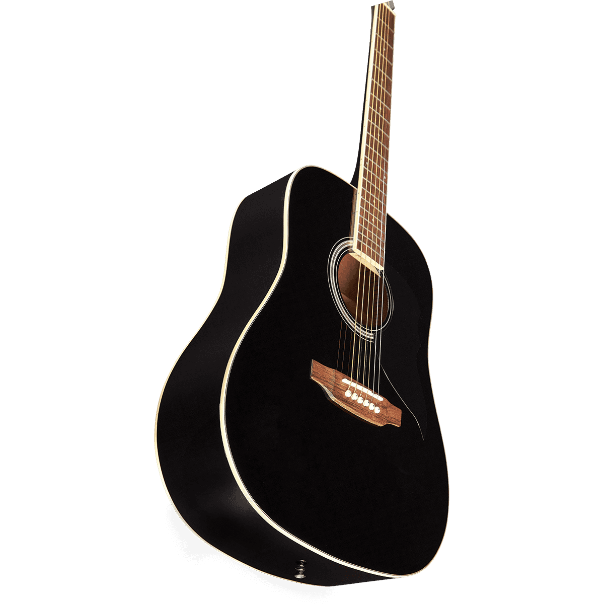 Ranger 6 Black by Eko Guitars | Dreadnought Guitar