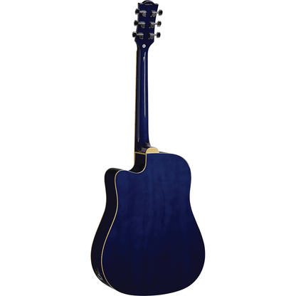 Ranger 6 Cutaway Blue EQ | Electro Acoustic Guitar by Eko