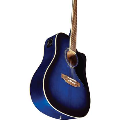 Ranger 6 Cutaway Blue EQ | Electro Acoustic Guitar by Eko