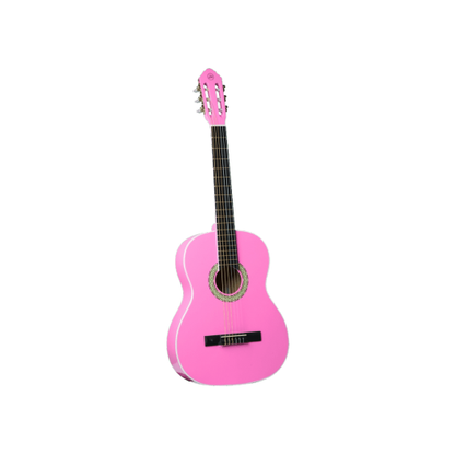 Eko CS-10 Pink | 4/4 Classical Guitar by Eko Guitars, Gig Bag Included