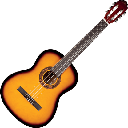 Eko CS-10 Sunburst, 4/4 Classical Guitar by Eko Guitars | Gig Bag Included