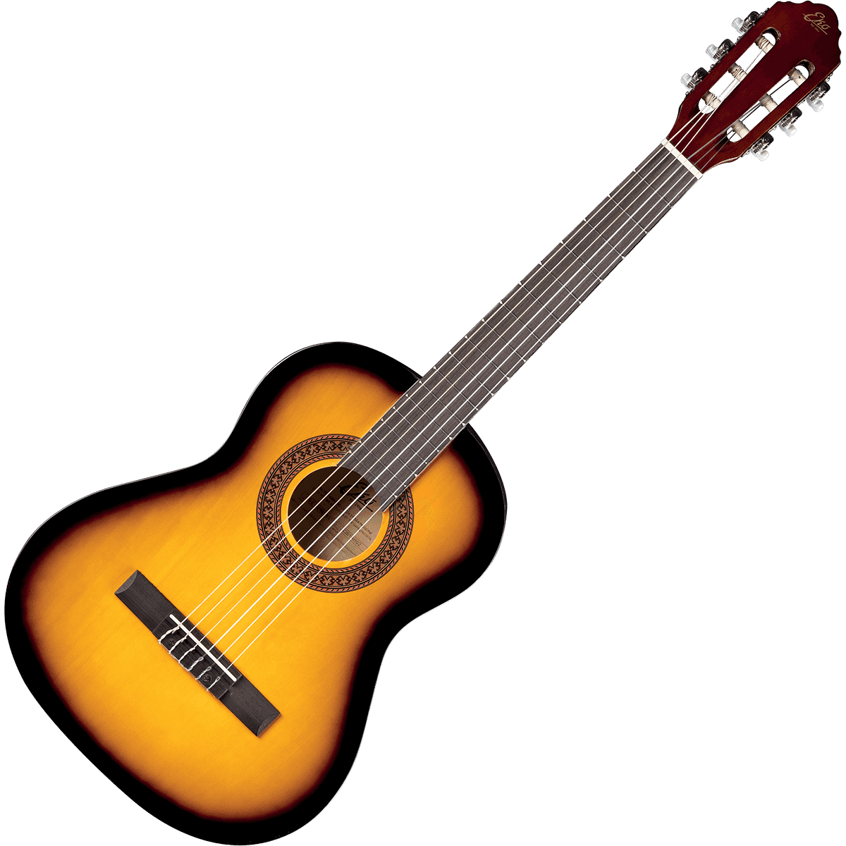 Eko CS-5 Sunburst | 3/4 Size Classical Guitar, Gig Bag included | Great for Beginners
