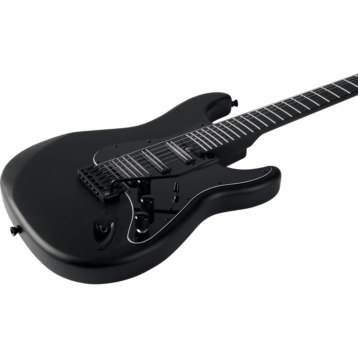 EKO Aire Stealth Matt Black Electric Guitar | HSS with Coil Split | ST-Type
