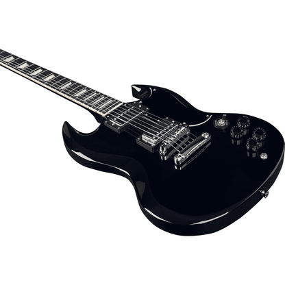 EKO Diavoletto DV10-BLK Starter SG Style Electric Guitar | Black Gloss Finish, Two Humbucker Pickups