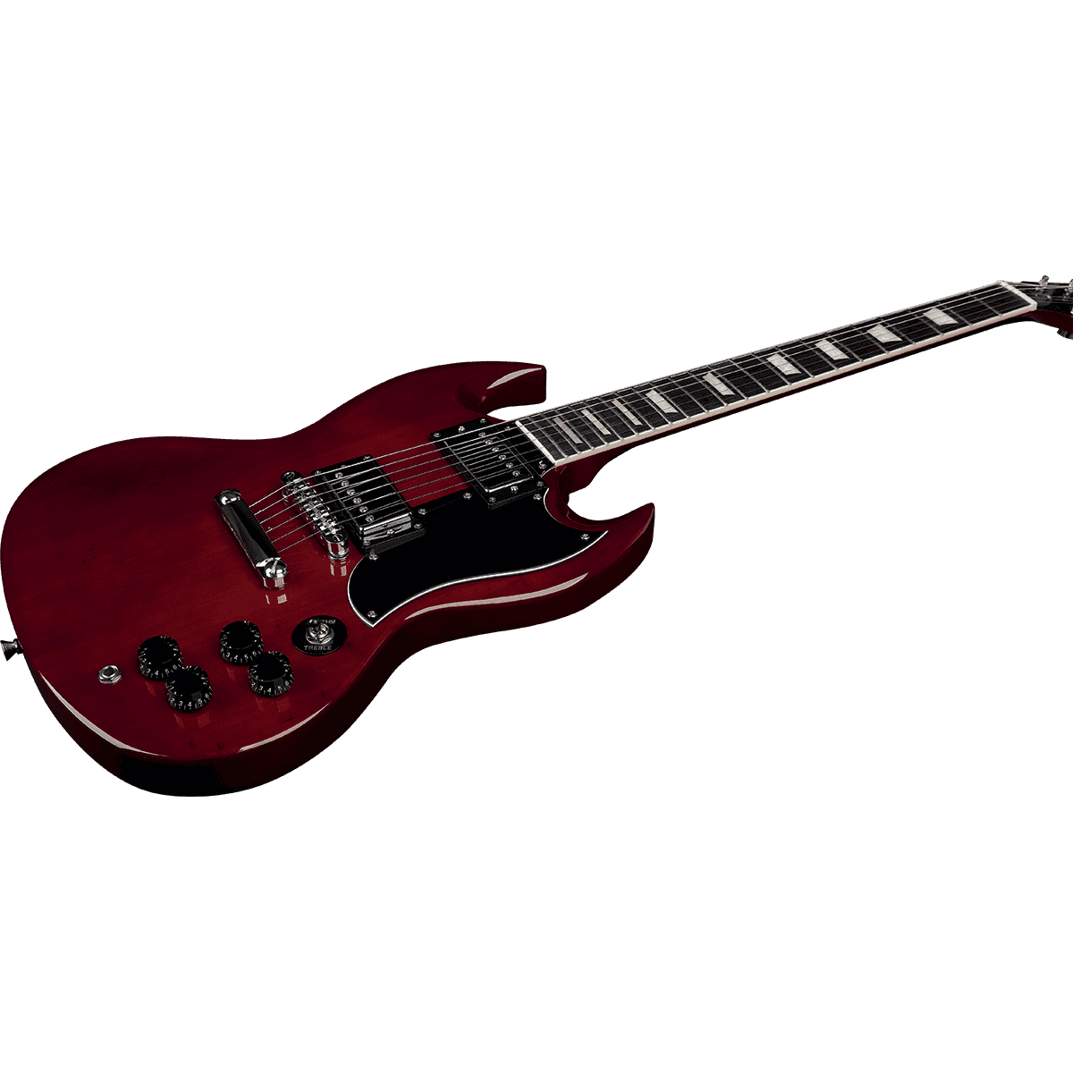 EKO Diavoletto DV10-RED Starter SG Style Electric Guitar | Red Gloss Finish, Two Humbucker Pickups