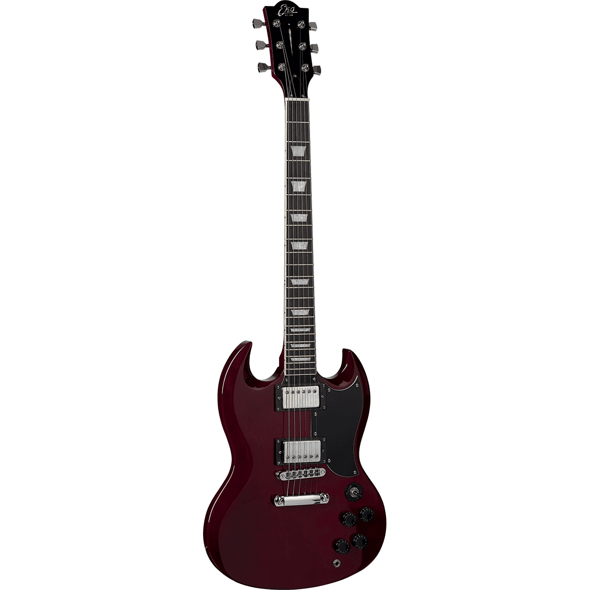 EKO Diavoletto DV10-RED Starter SG Style Electric Guitar | Red Gloss Finish, Two Humbucker Pickups